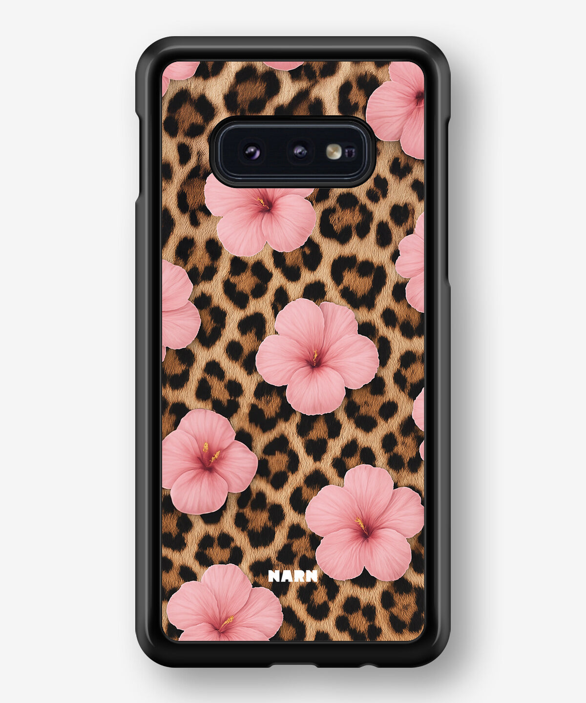 Samsung Galaxy S10e Hard Case – Leopard Flower - View 1