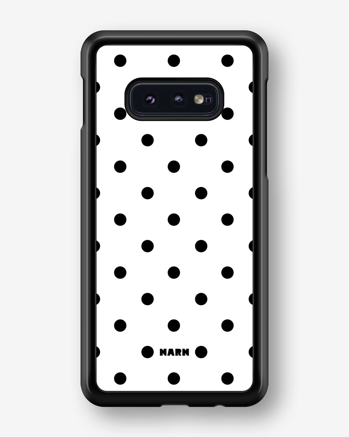 Samsung Galaxy S10e Hard Case – Mono Dots - View 1