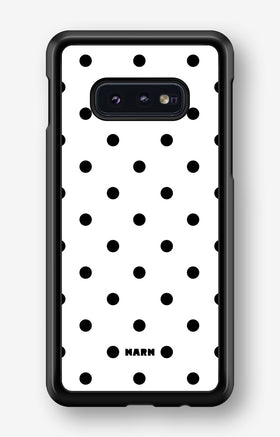 Samsung Galaxy S10e Hard Case – Mono Dots - View 1