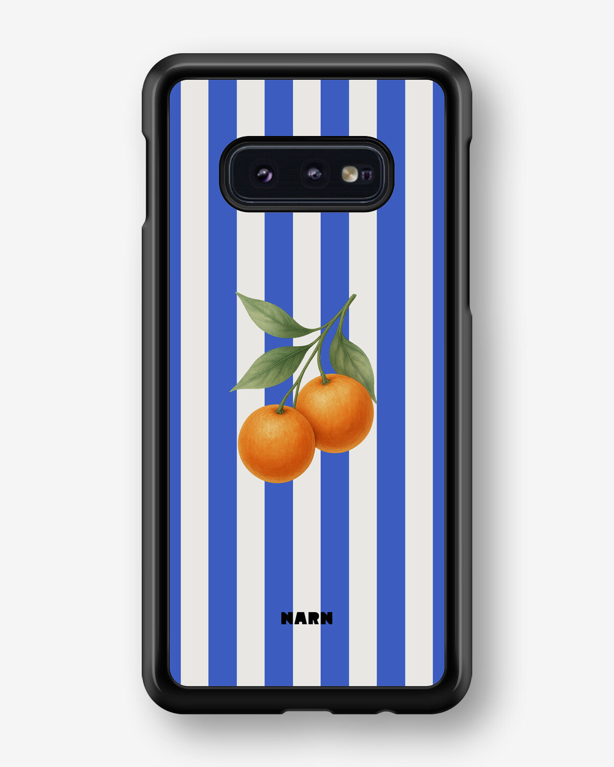 Samsung Galaxy S10e Hard Case – Orange Stripes - View 1