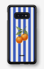 Samsung Galaxy S10e Hard Case – Orange Stripes - View 1