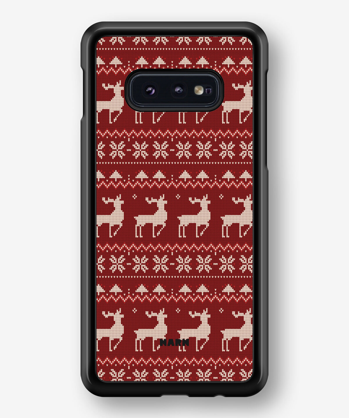 Samsung Galaxy S10e Hard Case – Reindeer Knit - View 1
