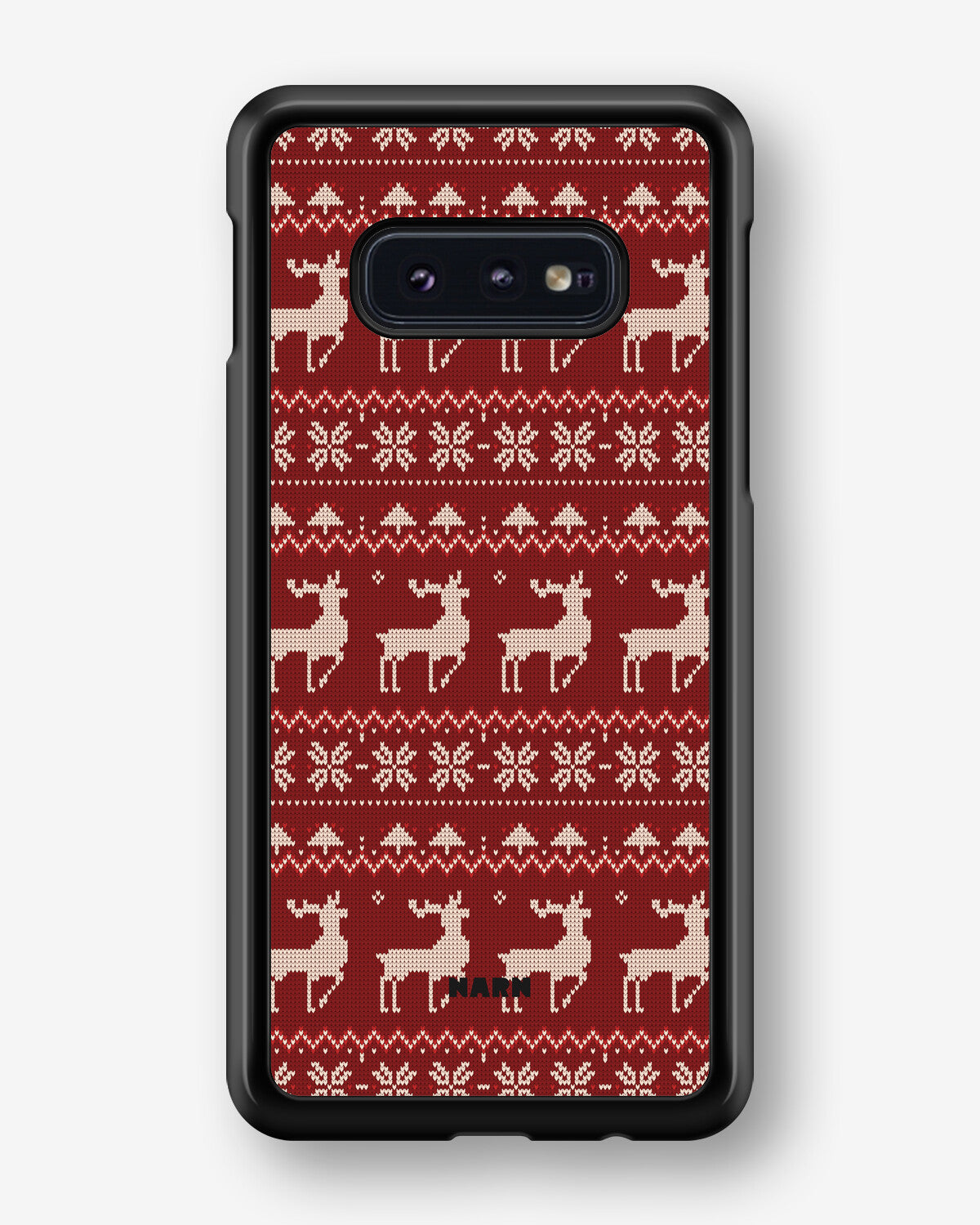 Samsung Galaxy S10e Hard Case – Reindeer Knit - View 1