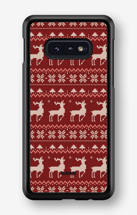 Samsung Galaxy S10e Hard Case – Reindeer Knit - View 1