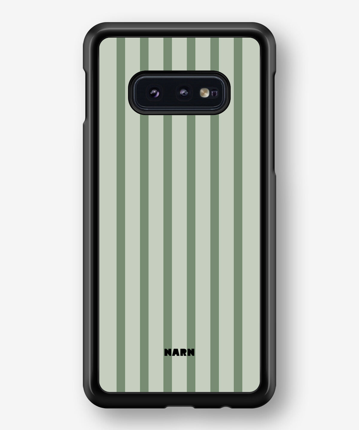 Samsung Galaxy S10e Hard Case – Sage Stripes - View 1