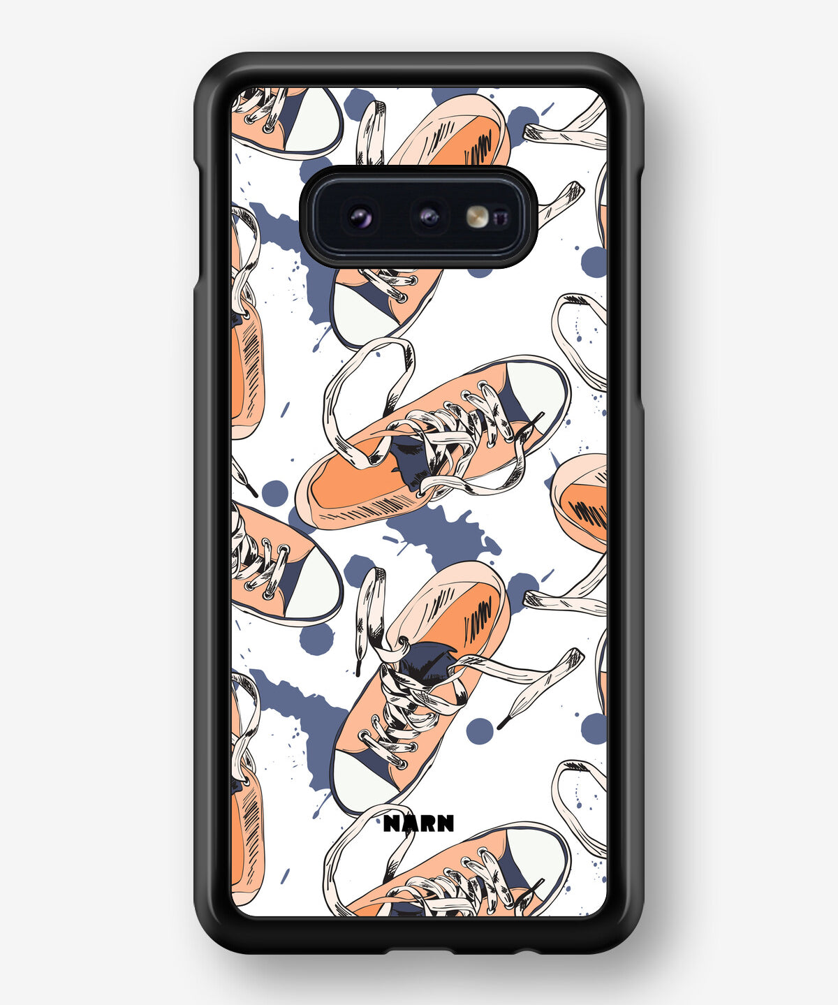 Samsung Galaxy S10e Hard Case – Apricot Sneakers - View 1