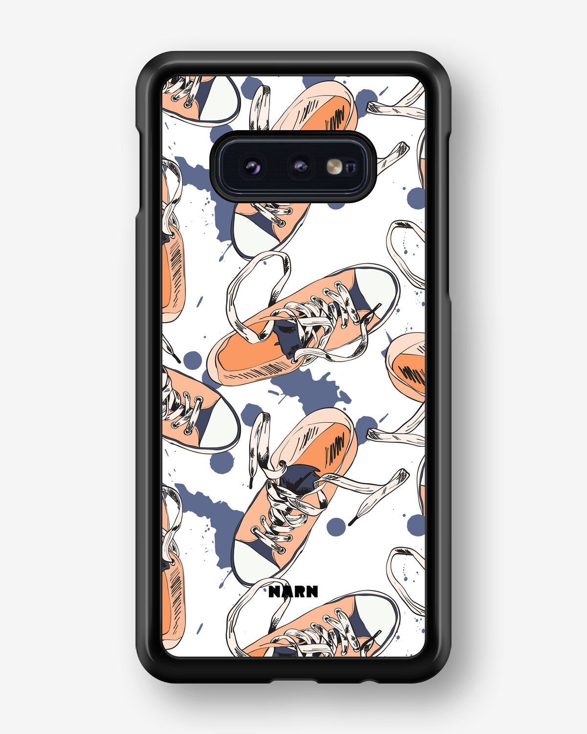 Samsung Galaxy S10e Hard Case – Apricot Sneakers - View 1