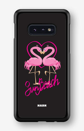 Samsung Galaxy S10e Hard Case – Beach Flamingo - View 1