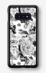 Samsung Galaxy S10e Hard Case – Black & White Bloom - View 1
