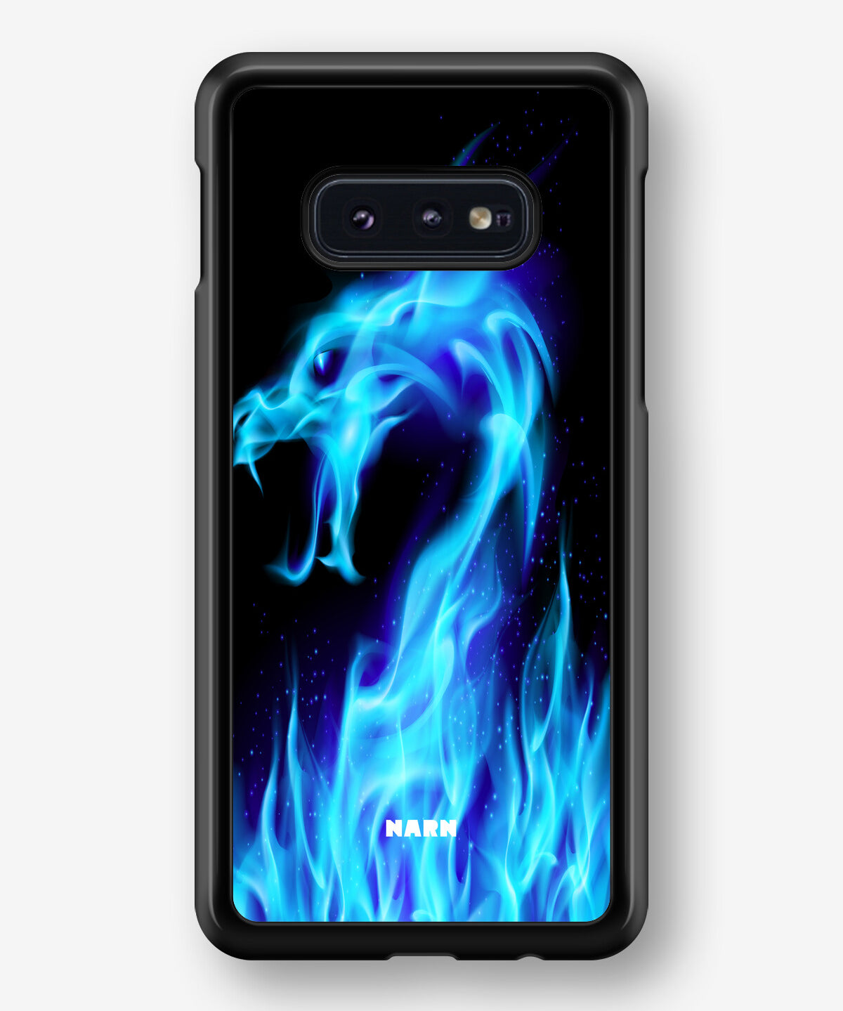 Samsung Galaxy S10e Hard Case – Blue Flames Dragon - View 1