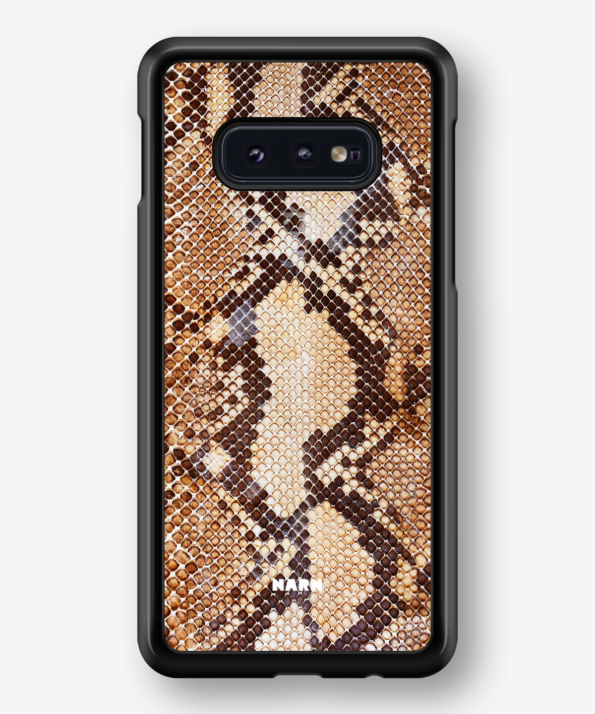 Samsung Galaxy S10e Hard Case – Brown Snakeskin - View 1