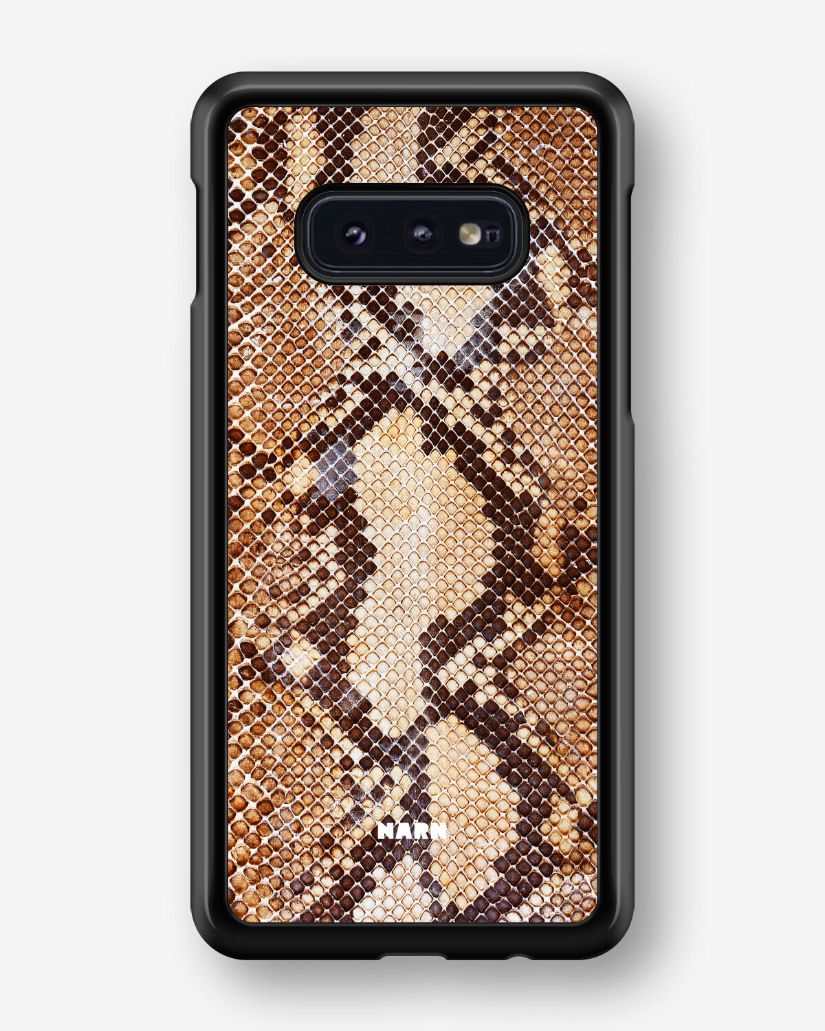 Samsung Galaxy S10e Hard Case – Brown Snakeskin - View 1