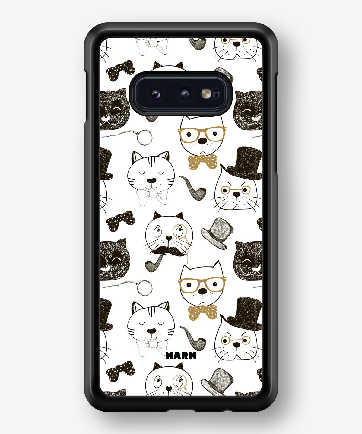 Samsung Galaxy S10e Hard Case – Cartoon Cats - View 1