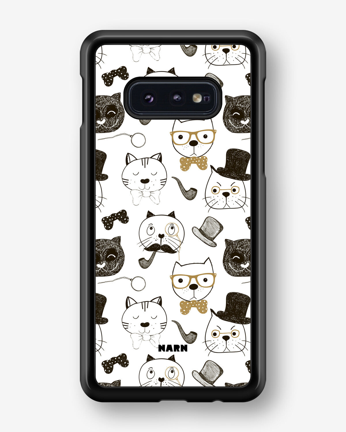 Samsung Galaxy S10e Hard Case – Cartoon Cats - View 1