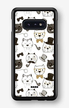 Samsung Galaxy S10e Hard Case – Cartoon Cats - View 1