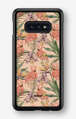 Samsung Galaxy S10e Hard Case – Flamingos & Flowers - View 1