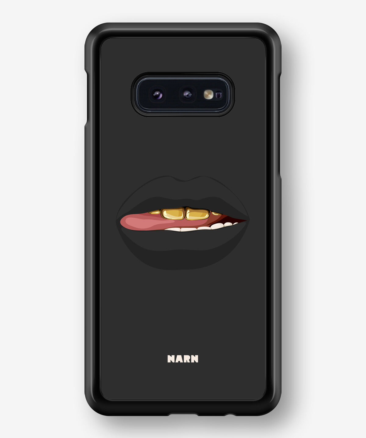Samsung Galaxy S10e Hard Case – Golden Lips - View 1