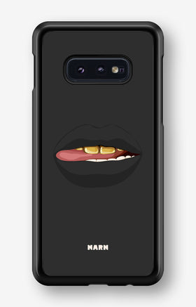 Samsung Galaxy S10e Hard Case – Golden Lips - View 1