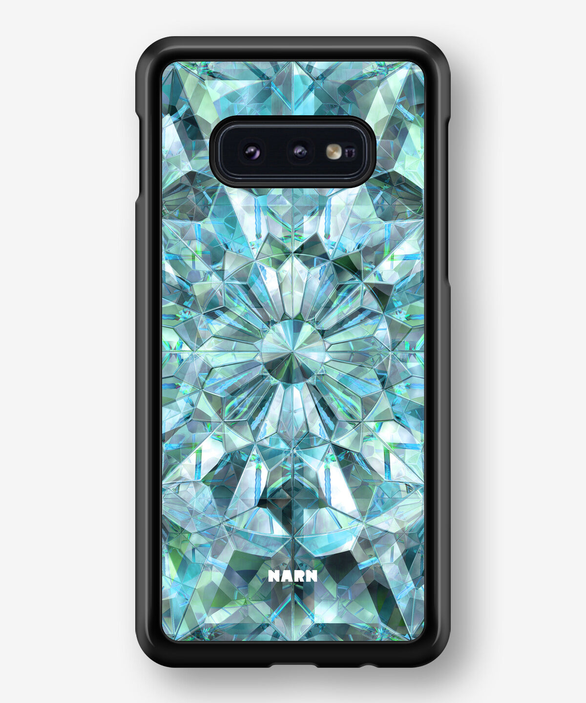 Samsung Galaxy S10e Hard Case – Green Crystals - View 1