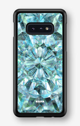 Samsung Galaxy S10e Hard Case – Green Crystals - View 1