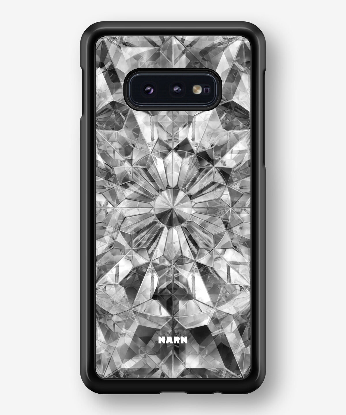 Samsung Galaxy S10e Hard Case – Grey Crystals - View 1