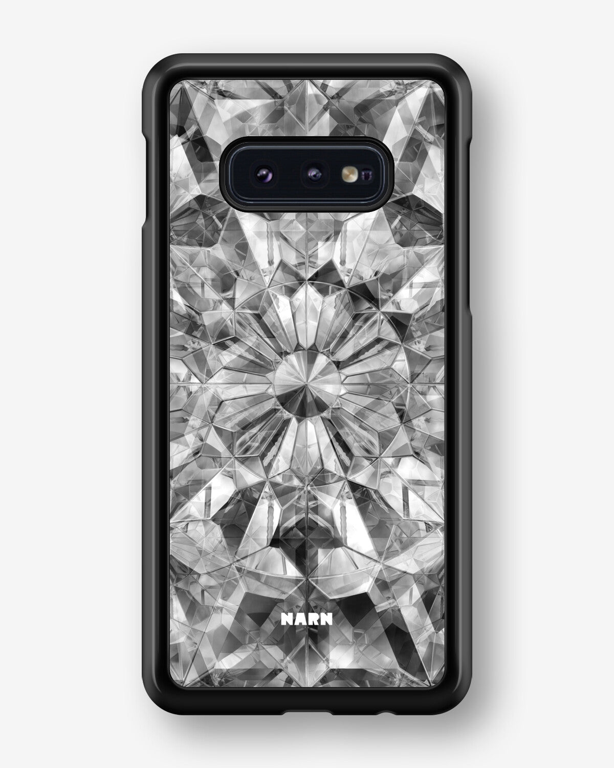 Samsung Galaxy S10e Hard Case – Grey Crystals - View 1