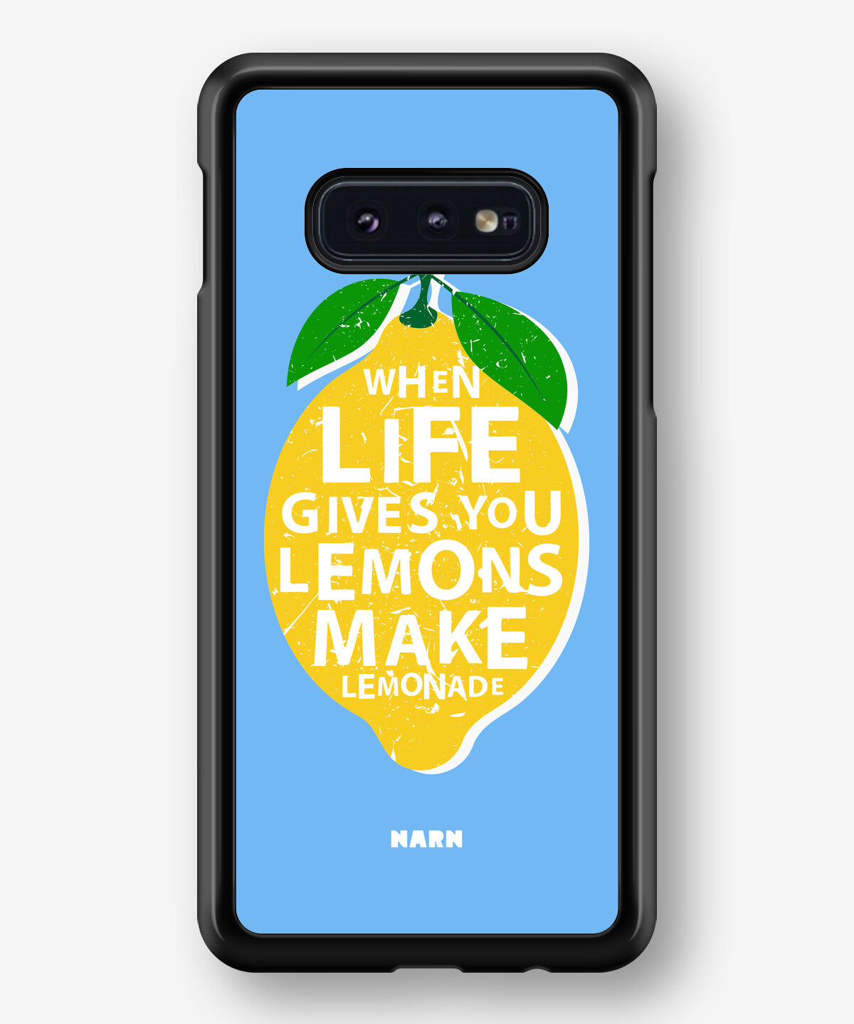 Samsung Galaxy S10e Hard Case – Lemon Quote - View 1