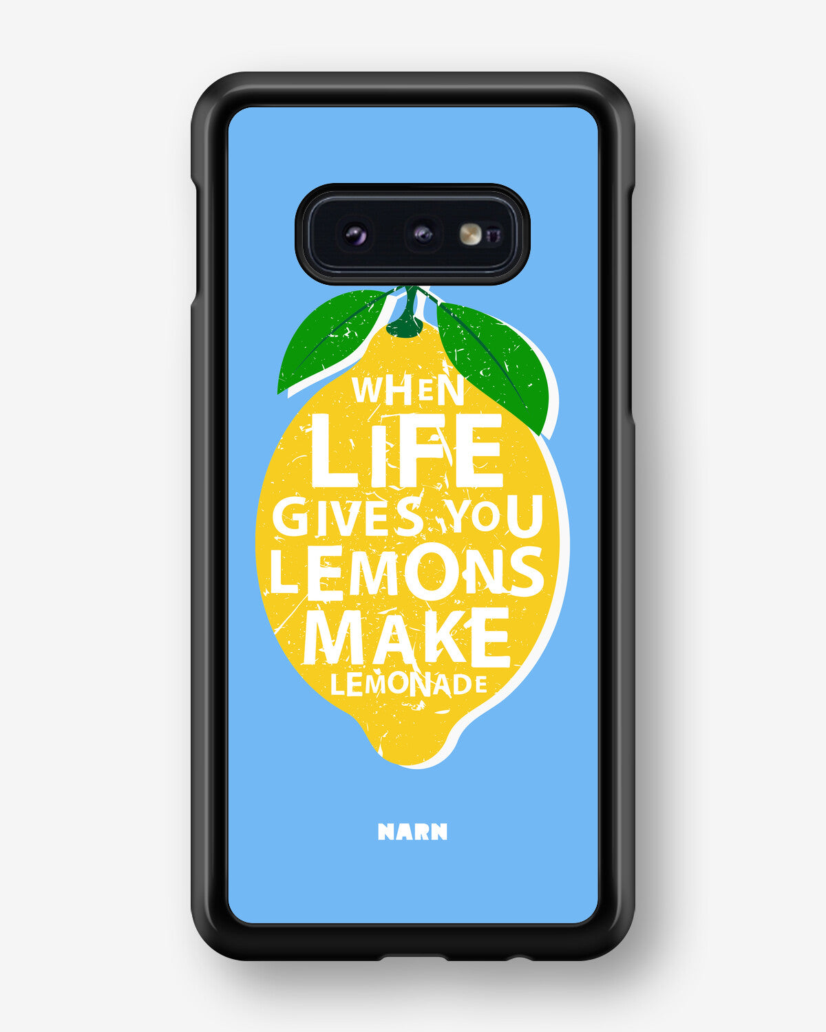 Samsung Galaxy S10e Hard Case – Lemon Quote - View 1