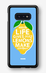 Samsung Galaxy S10e Hard Case – Lemon Quote - View 1