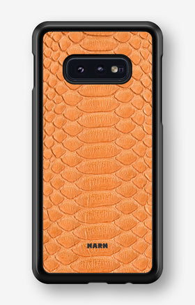 Samsung Galaxy S10e Hard Case – Orange Snake - View 1