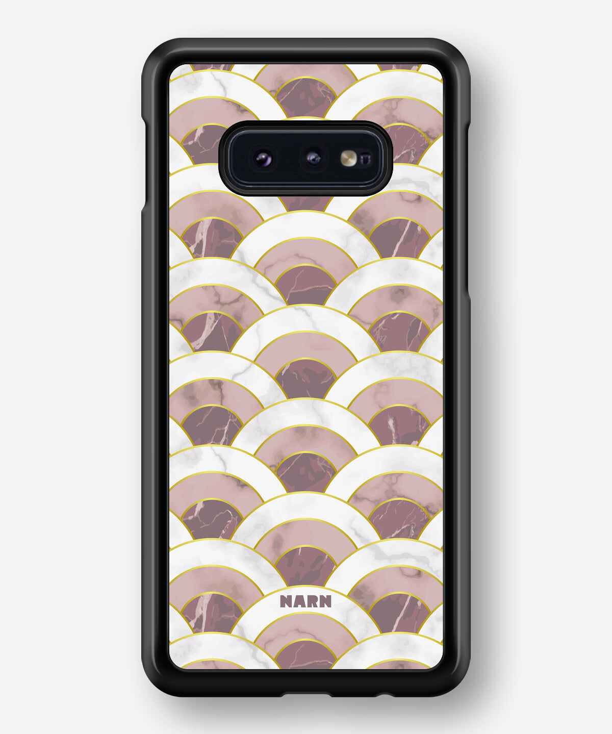 Samsung Galaxy S10e Hard Case – Pink Marble Waves - View 1