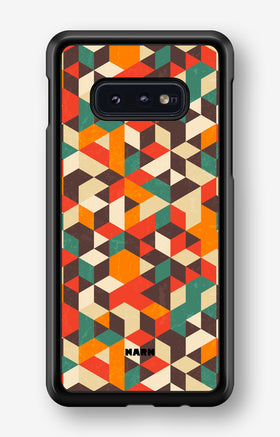 Samsung Galaxy S10e Hard Case – Retro Geometric - View 1