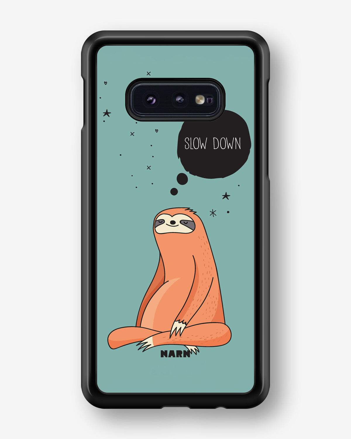 Samsung Galaxy S10e Hard Case – Slow Down Sloth - View 1