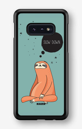 Samsung Galaxy S10e Hard Case – Slow Down Sloth - View 1