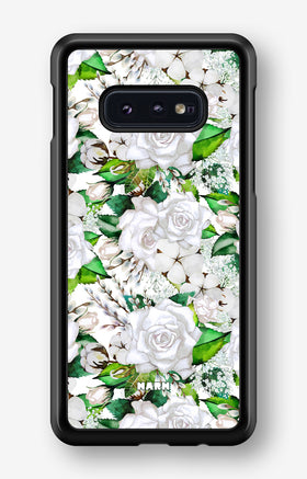 Samsung Galaxy S10e Hard Case – White Bloom - View 1