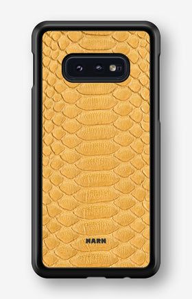 Samsung Galaxy S10e Hard Case – Yellow Snake - View 1