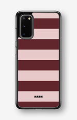 Samsung Galaxy S20 FE Hard Case – Cranberry Stripe - View 1