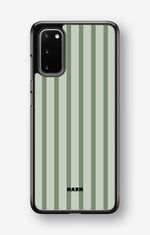 Samsung Galaxy S20 FE Hard Case – Sage Stripes - View 1