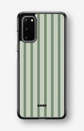 Samsung Galaxy S20 FE Hard Case – Sage Stripes - View 1