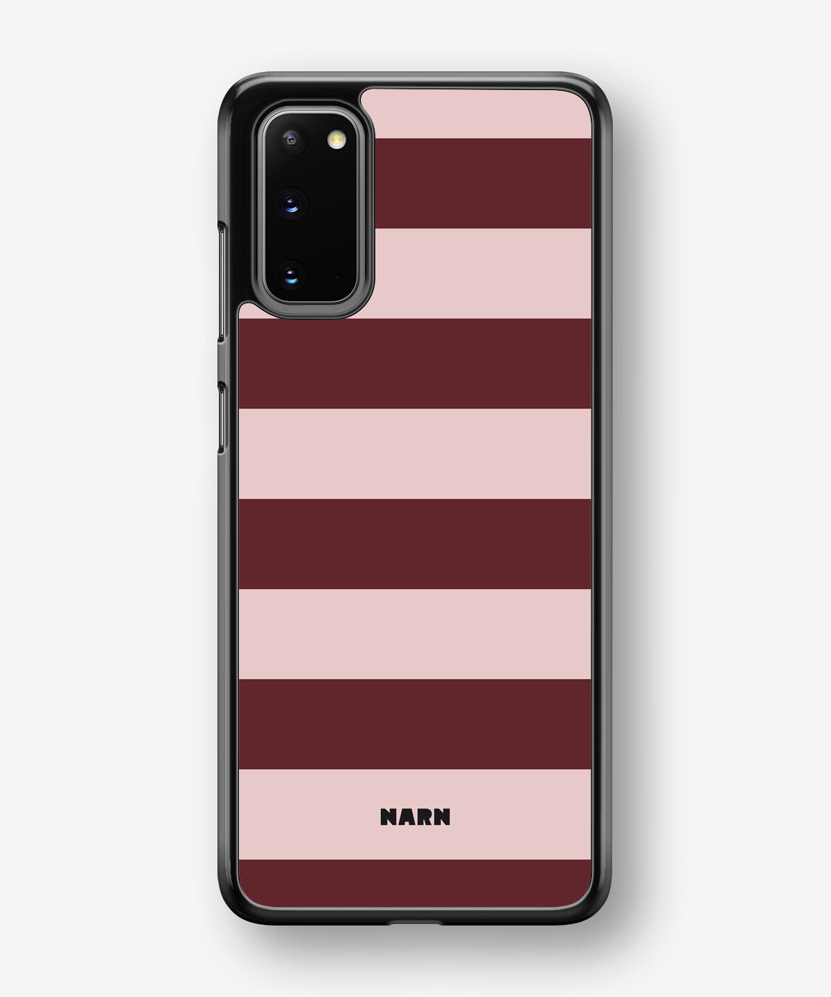 Samsung Galaxy S20 Hard Case – Cranberry Stripe - View 1