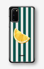 Samsung Galaxy S20 Hard Case – Lemon Stripes - View 1