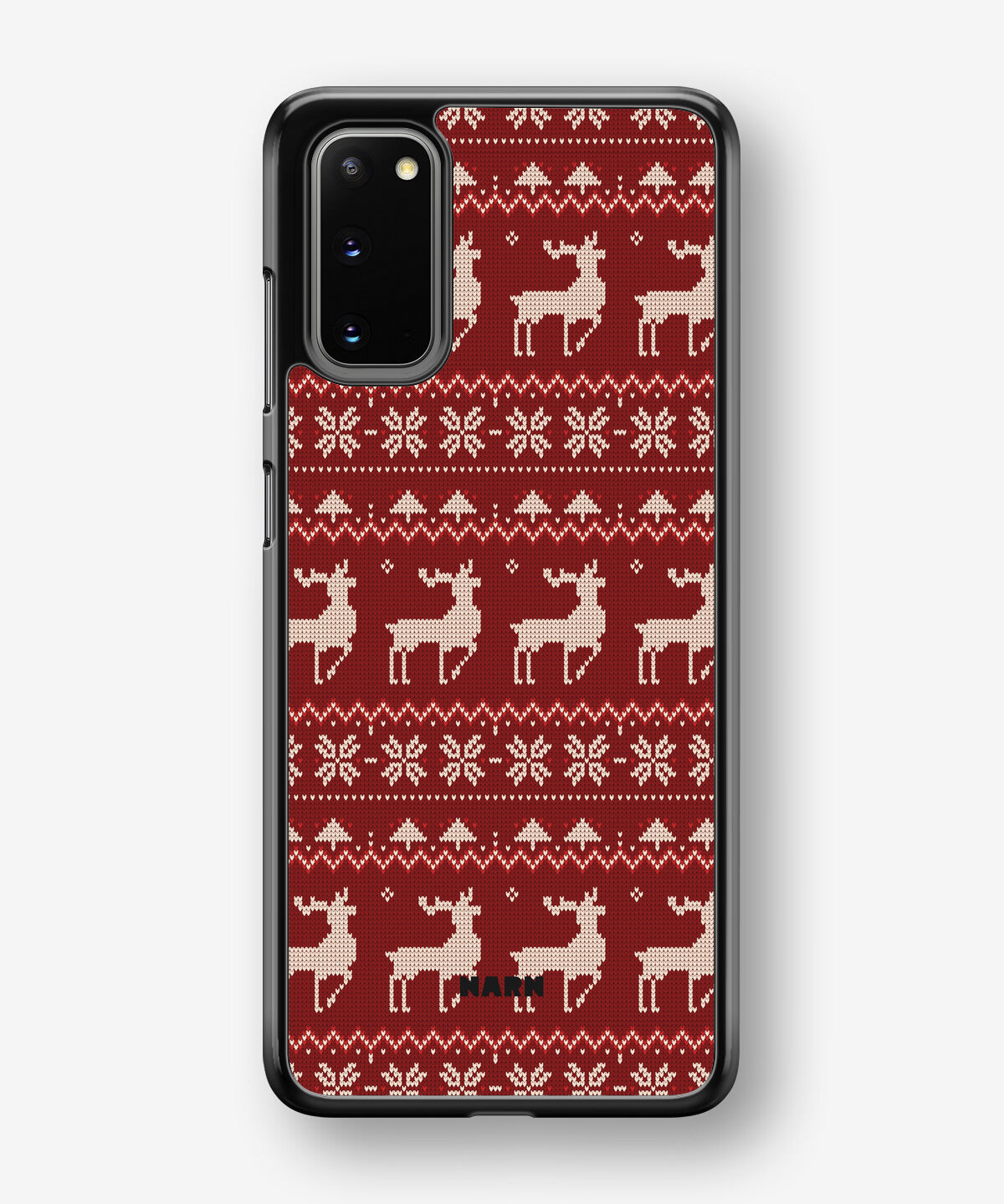 Samsung Galaxy S20 Hard Case – Reindeer Knit - View 1