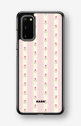Samsung Galaxy S20 Hard Case – Rose Lines - View 1