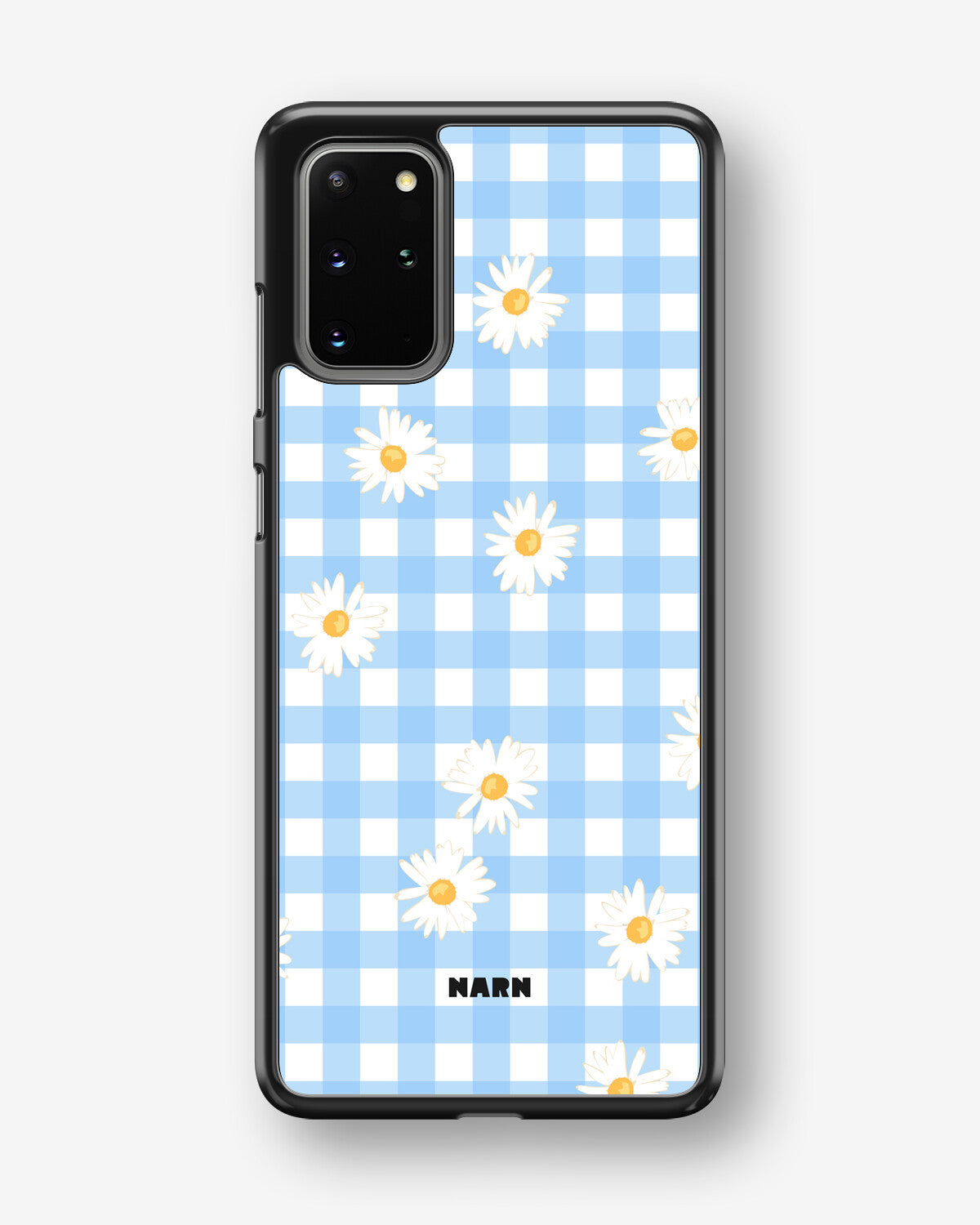 Samsung Galaxy S20 Plus Hard Case – Blue Daisies - View 1
