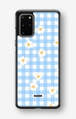 Samsung Galaxy S20 Plus Hard Case – Blue Daisies - View 1