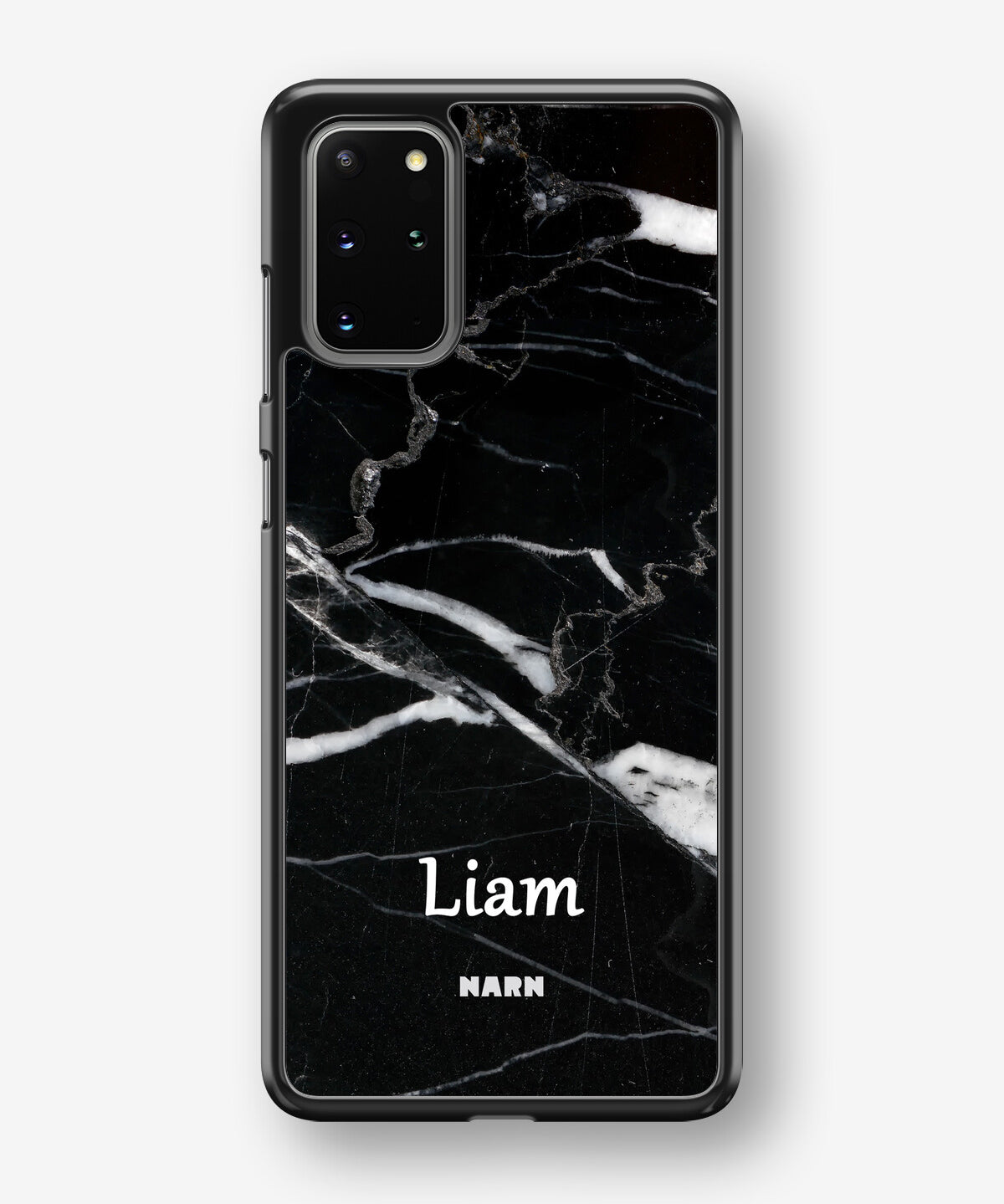 Samsung Galaxy S20 Plus Hard Case – Custom - Black Marble - View 1