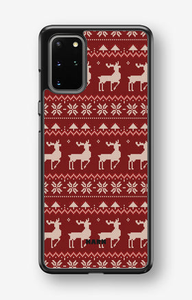 Samsung Galaxy S20 Plus Hard Case – Reindeer Knit - View 1