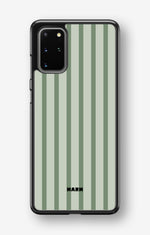 Samsung Galaxy S20 Plus Hard Case – Sage Stripes - View 1