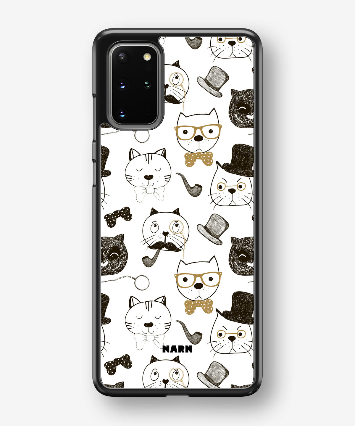 Samsung Galaxy S20 Plus Hard Case – Cartoon Cats - View 1