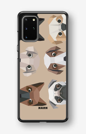 Samsung Galaxy S20 Plus Hard Case – Cute Dogs - View 1